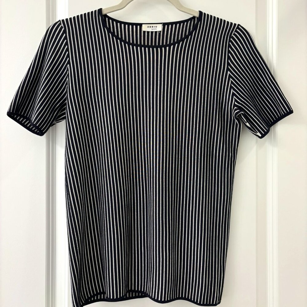 Akris Punto Crew Neck Short Sleeve Top